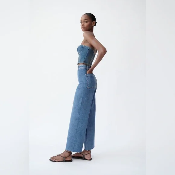 ZARA // The Marine Straight in medium blue - Picture 3 of 6